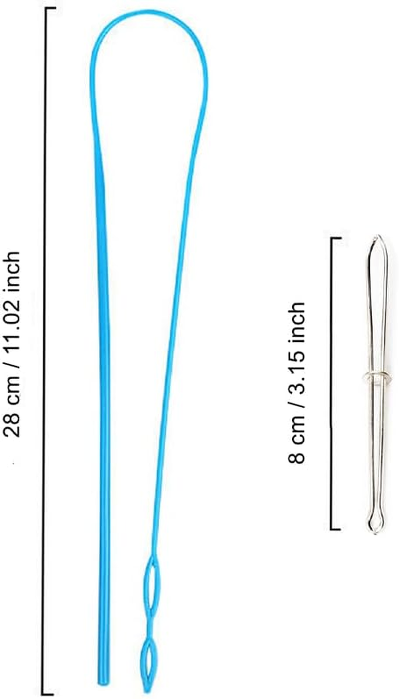 Sewing Threader Set Include Drawstring Threader and Metal Tweezer for Sweatpants Shorts Pants Jackets Coats image number 1