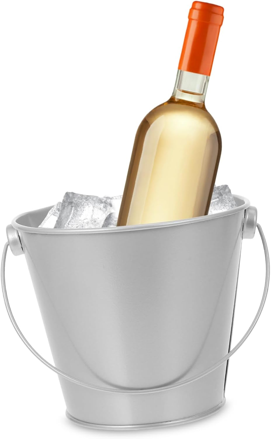 Alipis 3Pcs Portable Iron Keg Small Tin Bucket Lid Metal Gardening Bucket Metal Pail for Party Decor Rustic Tin Pitcher Plant Container image number 4