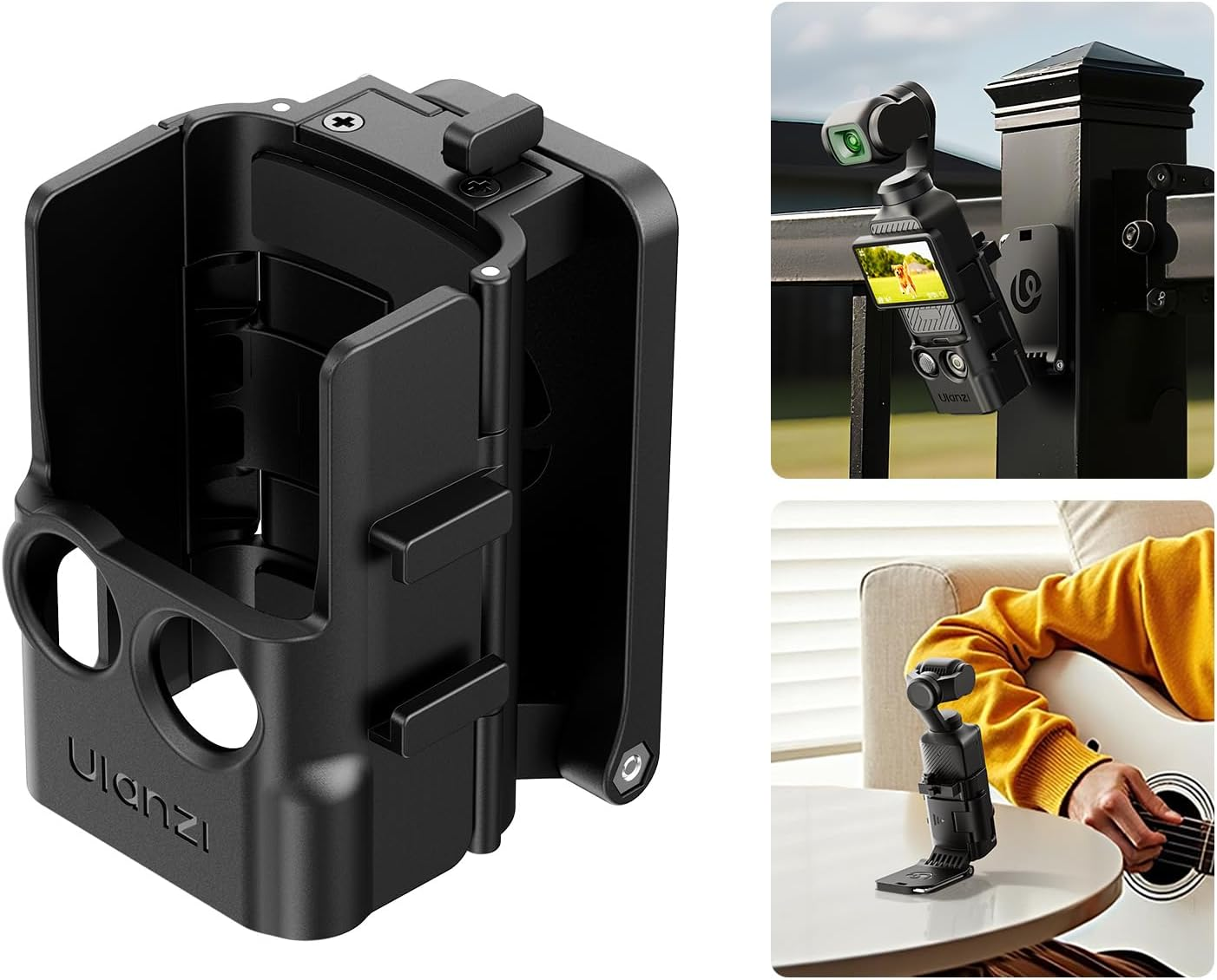 ULANZI PK15 Magnetic Mount Stand Compatible with DJI Osmo Pocket 3 Accessories,Quick Release Mount Action Camera Base for DJI Osmo Pocket 3 4 image number 6