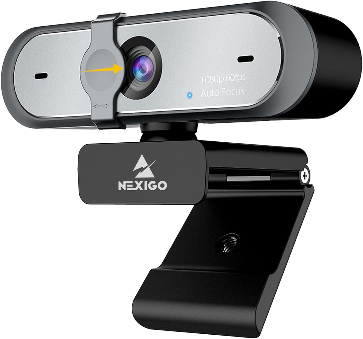 Nexigo N660P 1080P 60FPS Webcam with Software Control, Dual Microphone & Cover, Autofocus, HD USB Computer Web Camera, for Obs/Gaming/Zoom/Skype/Facetime/Teams/Twitch image number 4