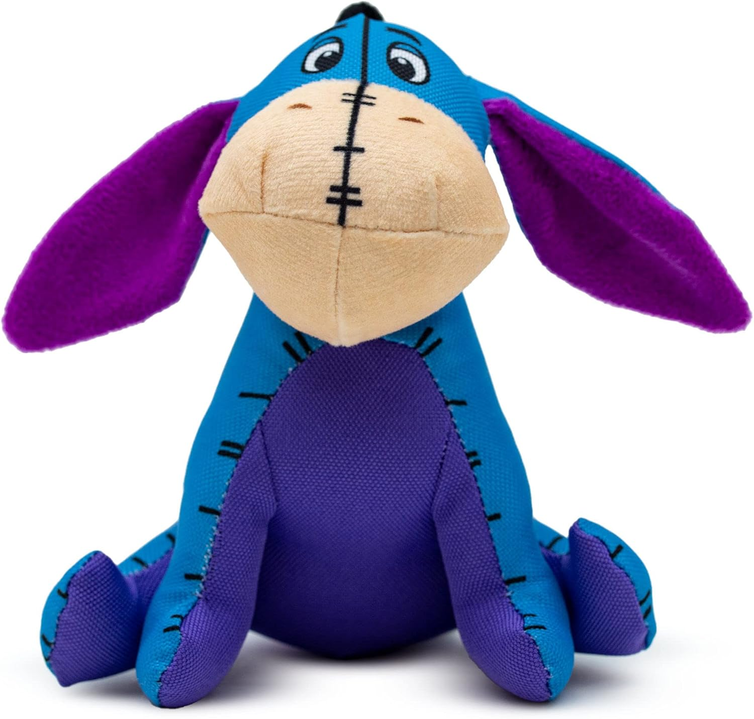 Buckle-Down Disney Dog Toy, Winnie the Pooh Eeyore Sitting Pose Blue Pet Toy, Ballistic Nylon Plush image number 5