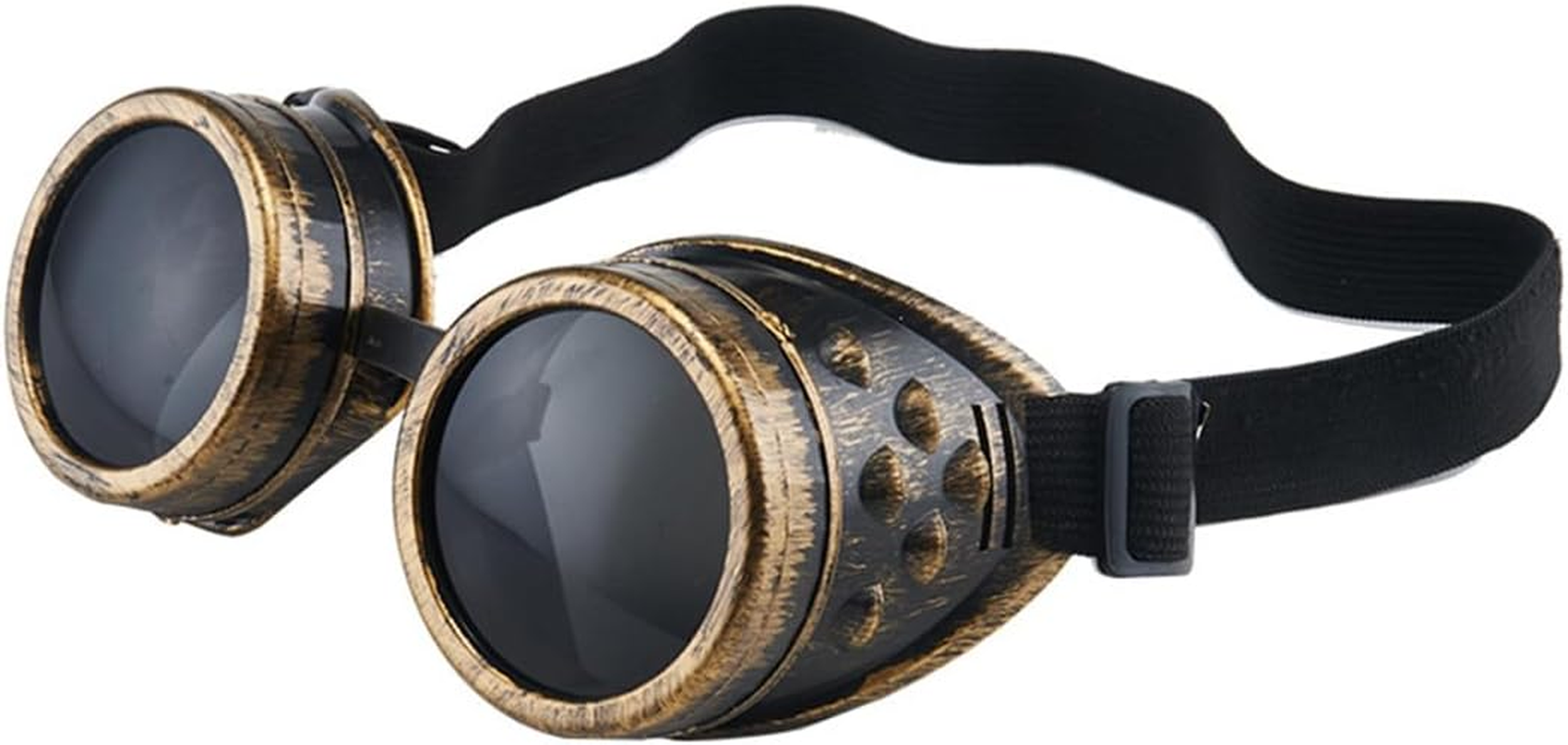 Steampunk Goggles Glasses，Motorcycle Goggles Lenses Ocular Loupe for Party Steampunk Rave Glasses Festival Goggles (Black) image number 5