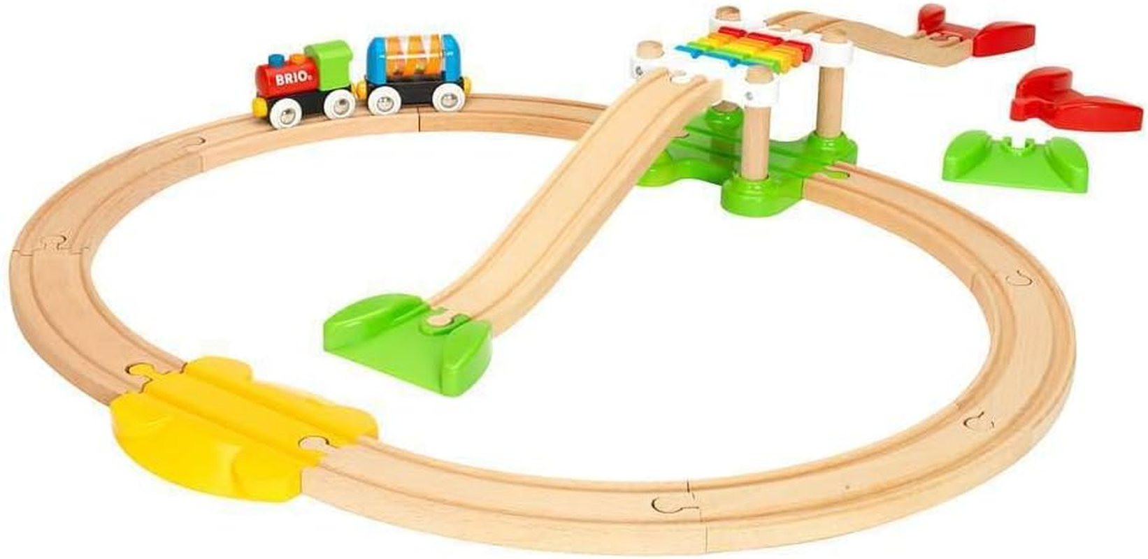 BRIO 33727 My First Railway Beginner Pack &ndash; 18-Piece Wooden Train Set for Toddlers, Starter Track & Engine Set, Early Learning & Role Play Toy, Age 3 Years+ image number 6