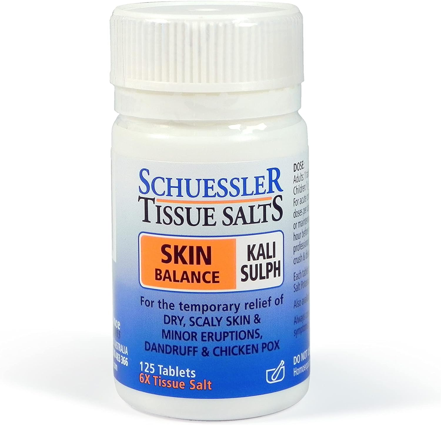 Schuessler Tissue Salts 125 Tablets - Kali Sulph - No 7 - Skin Balance image number 1