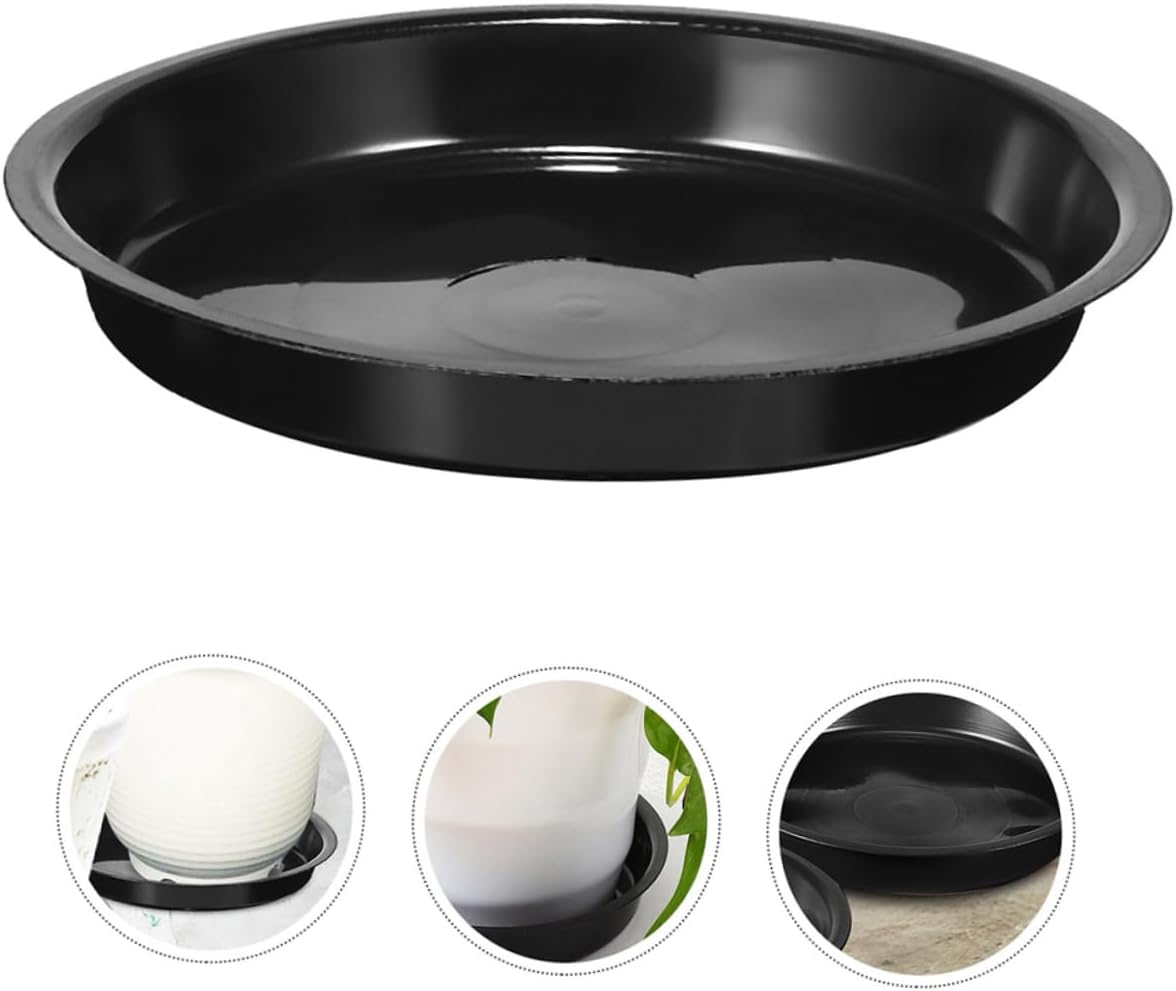 GAROZATION 2 Pcs Reusable Plant Saucer Trays round Pot Saucers for Plants Drainage Water Catcher Bonsai Pots image number 3