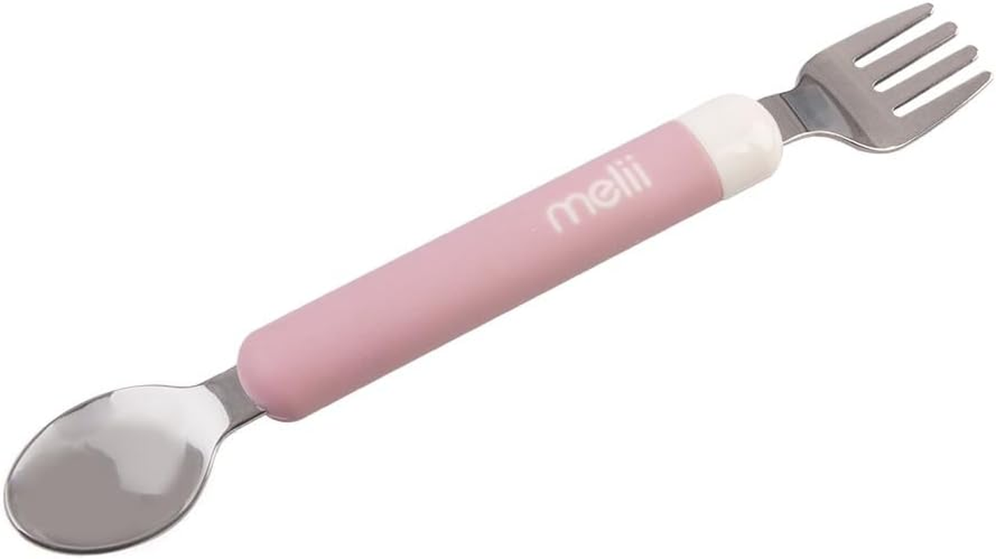 Melii Luxe Detachable Spoon & Fork - Pink image number 3