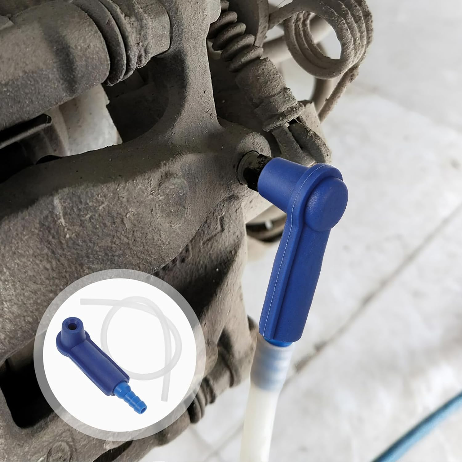 Vaguelly Replacement Brake Hose Brake Oil Bleeder Connector Oil Bleeder Hose Fluid Fluid Change Tool Changer Plastic Car Change Machine image number 3