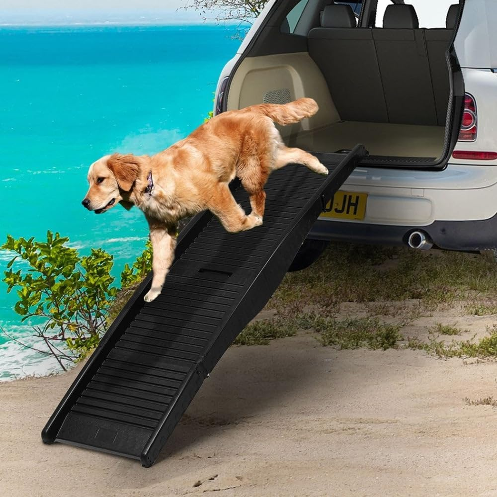 Pawz Stair Step Foldable Portable Lightweight Pet Ramp, Black image number 6