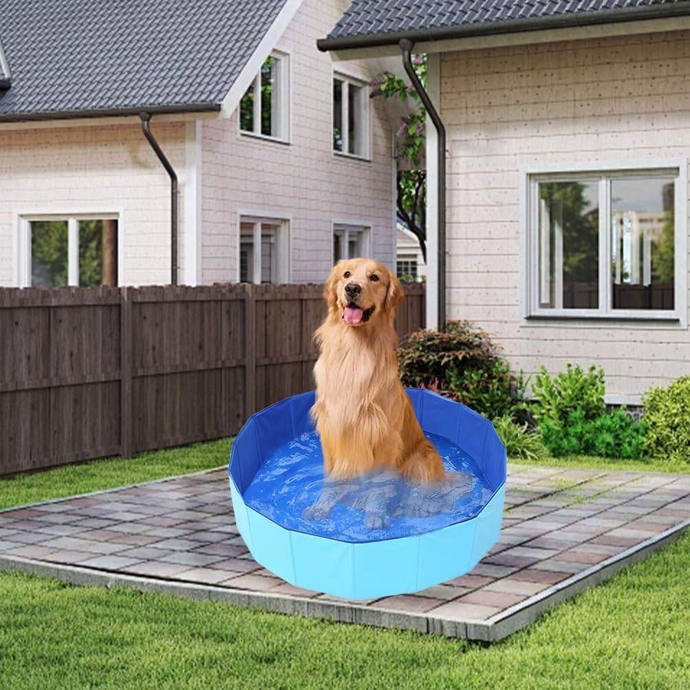 Foldable Dog Pet Bath Pool, Collapsible Dog Pets Pools, Doggie Wading Pool, Pet Swimming Pool, Foldable Dogs Pools, Professional Tub Collapsible Grooming Bathtub for Pets (2Pcs) image number 4