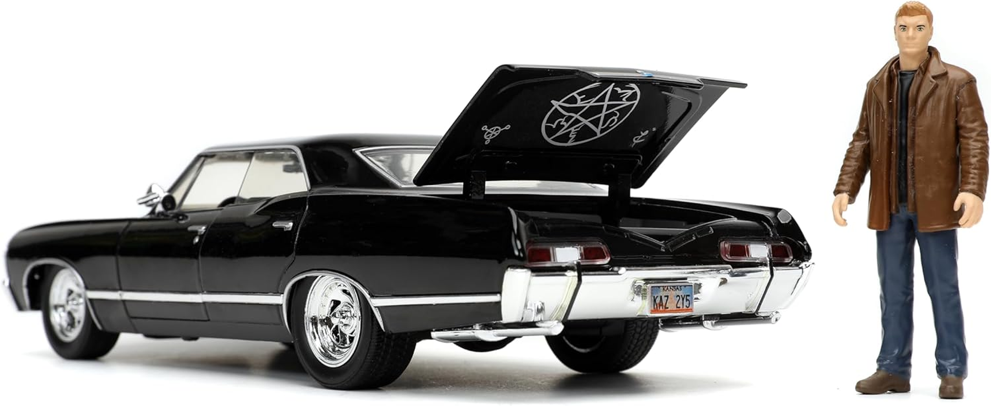 Jada Toys Supernatural 67 Chevy Impala with Dean 1:24 Scale Hollywood Ride Diecast Vehicle image number 5