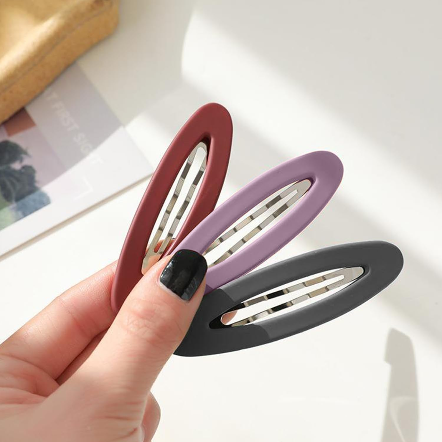 6 Pieces Simple Hairpin, Women'S Hair Pin, Hair Styling Accessories, Oval Hairpin, Side Hair Pin image number 2
