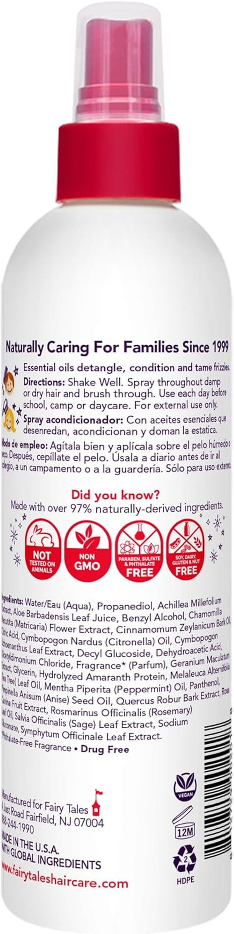 Fairy Tales Rosemary Repel Conditioning Spray, 8 Oz image number 3