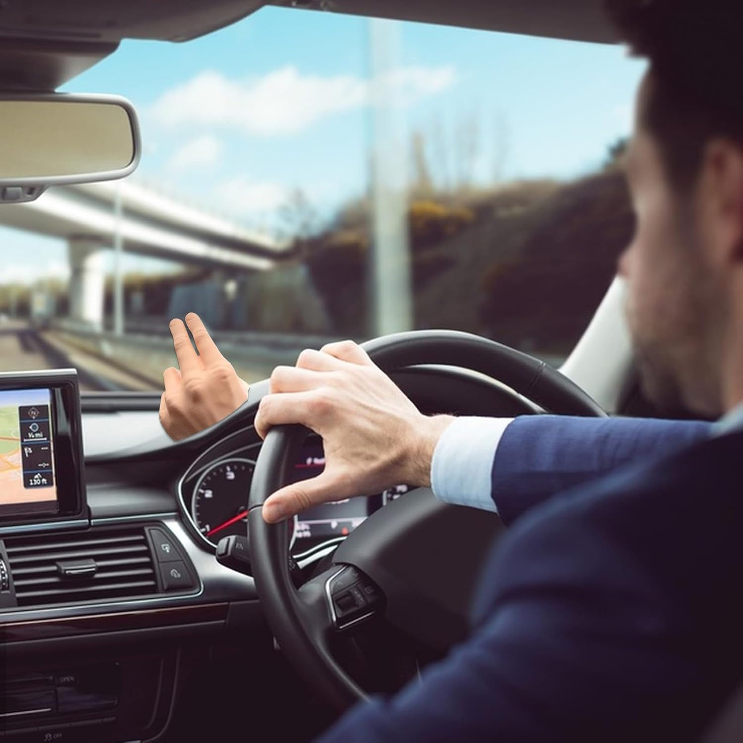 Waving Hand Dashboard | Salute Lazy Waver | Funny Auto Wavings Hands, Wavers Hannd Wavving Decor, Wavinng for Dashboards image number 6