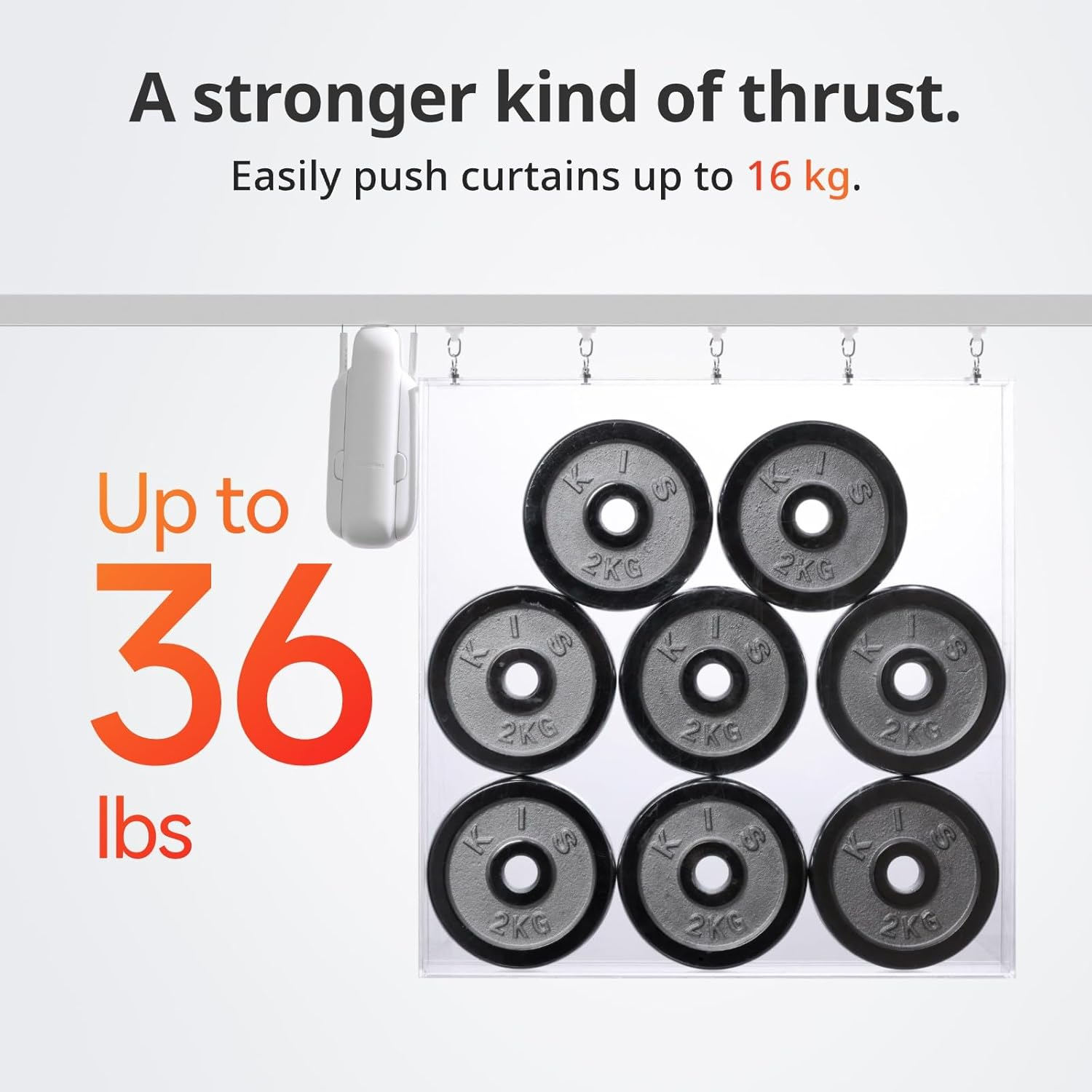 Switchbot Smart Automatic Curtain Opener - Bluetooth Remote Control with App/Timer, Upgraded High-Performance Motor, Add Switchbot Hub to Make It Work with Alexa, Google Home (Curtain 3, U Rail)