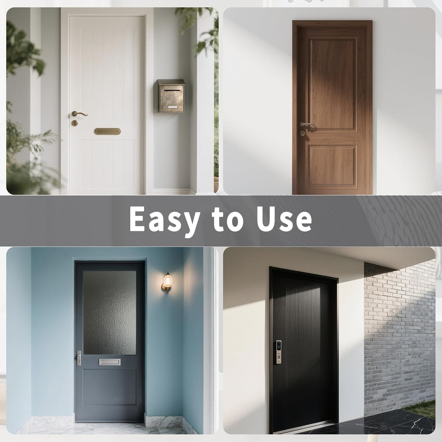 DOINEUFL 20 Inch Letter Box Catcher, Wall Mounted Waterproof Letterbox Cage & Letter Catcher for Post Boxes,Durable Letterboxes & Accessories, Post Catcher to Secure Letters & Parcels (White) - Black image number 3