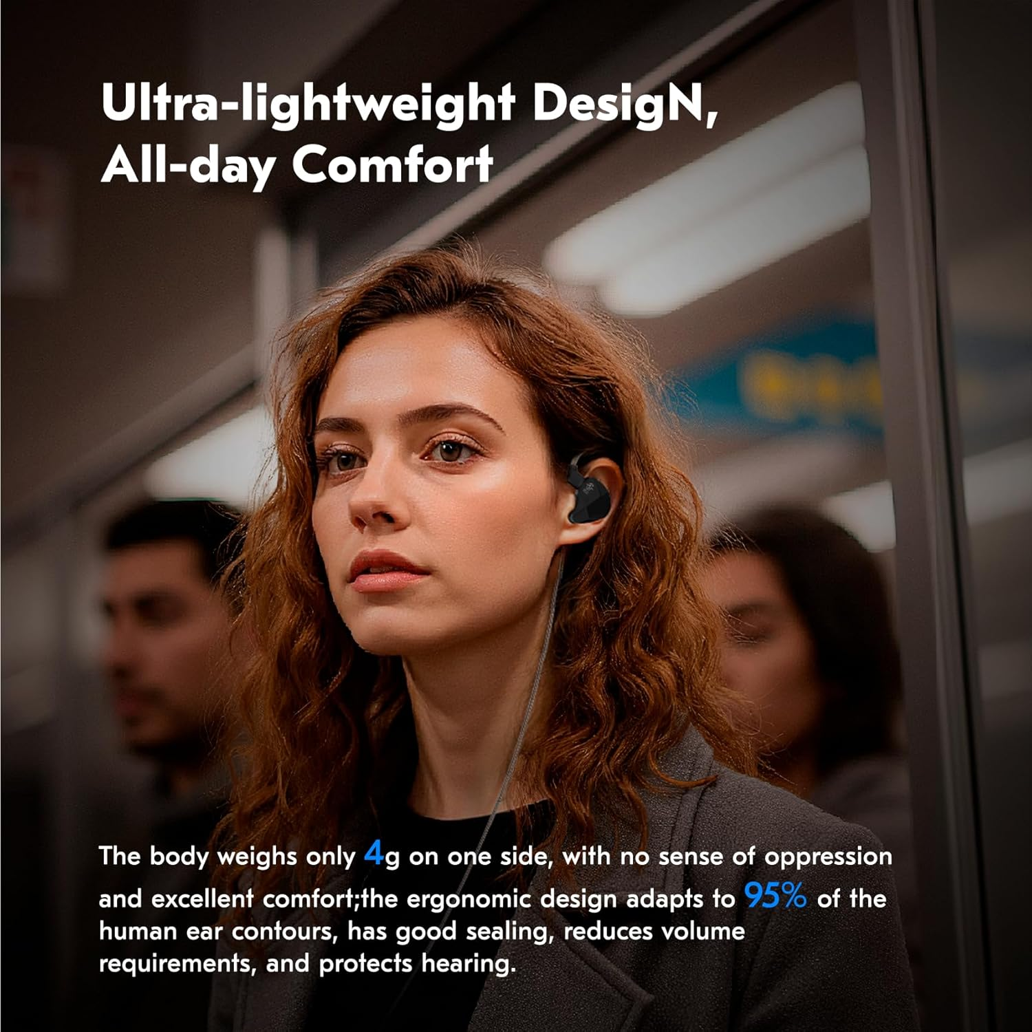 Yinyoo CCZ NC01 Gospel IEM In-Ear Monitors 10Mm Dual Magnetic DD Earphones Wired 2 Pin TFZ Gaming Earbuds with OFC Cable In-Ear Headphones Hifi for Audiophiles/Gamers image number 5