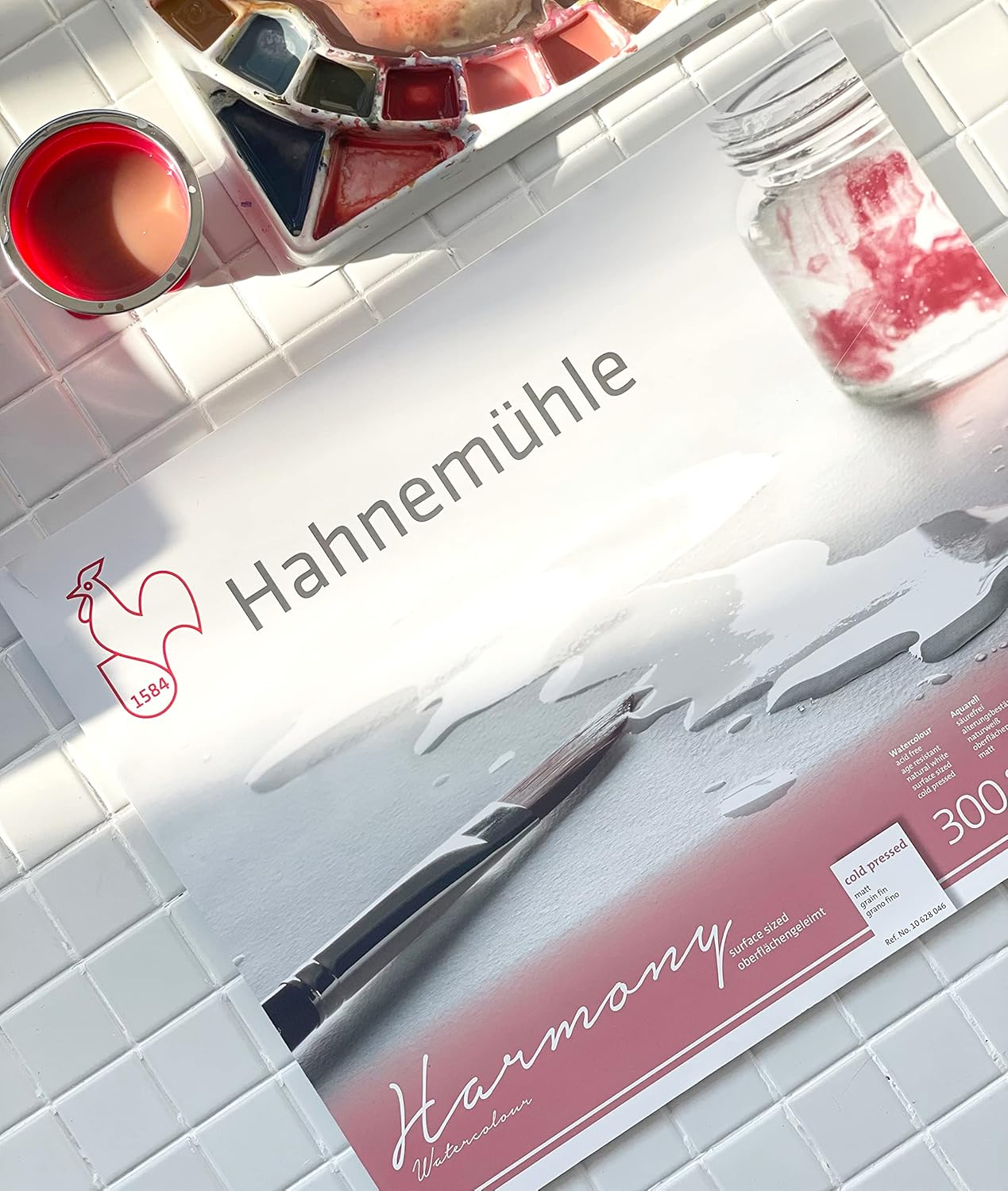 Hahnem&uuml;hle Harmony Watercolour Block 300 GSM Cold Press A4 12 Sheets