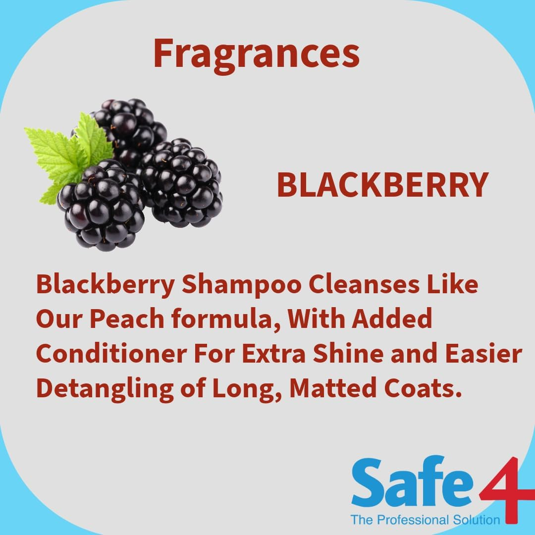 Safe4 5060086200317 Scented Antimicrobial Animal Shampoo, Peach image number 3