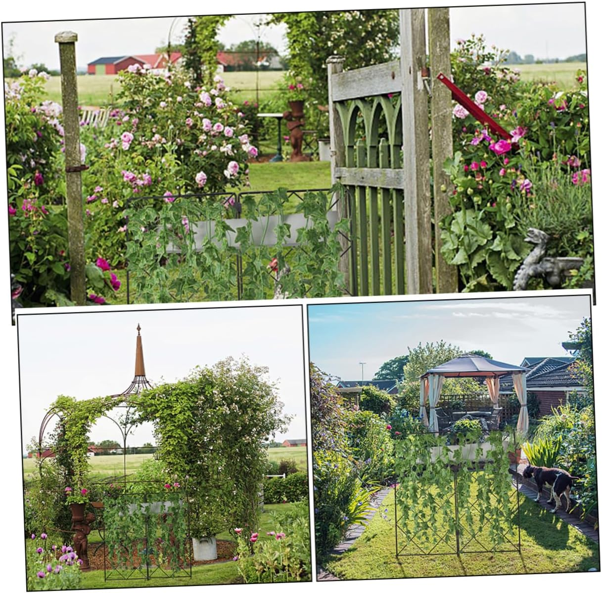 MOBUTOFU 2Pcs Garden Plant Climbing Trellis Support Bracket for Outdoor Plants Folding Gardening Accessories Decoration image number 1