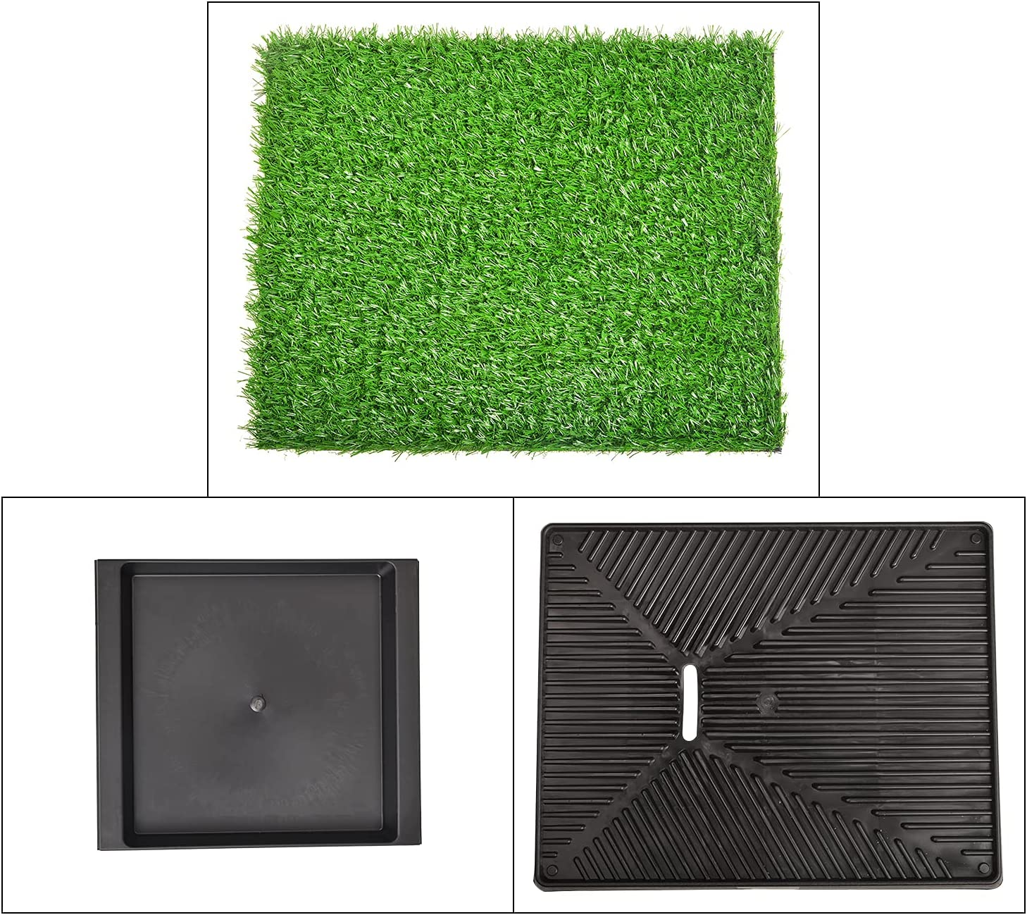 Artificial Grass Dog Pee Pad Potty - Artificial Grass Patch for Dogs - Pet Litter Box image number 2