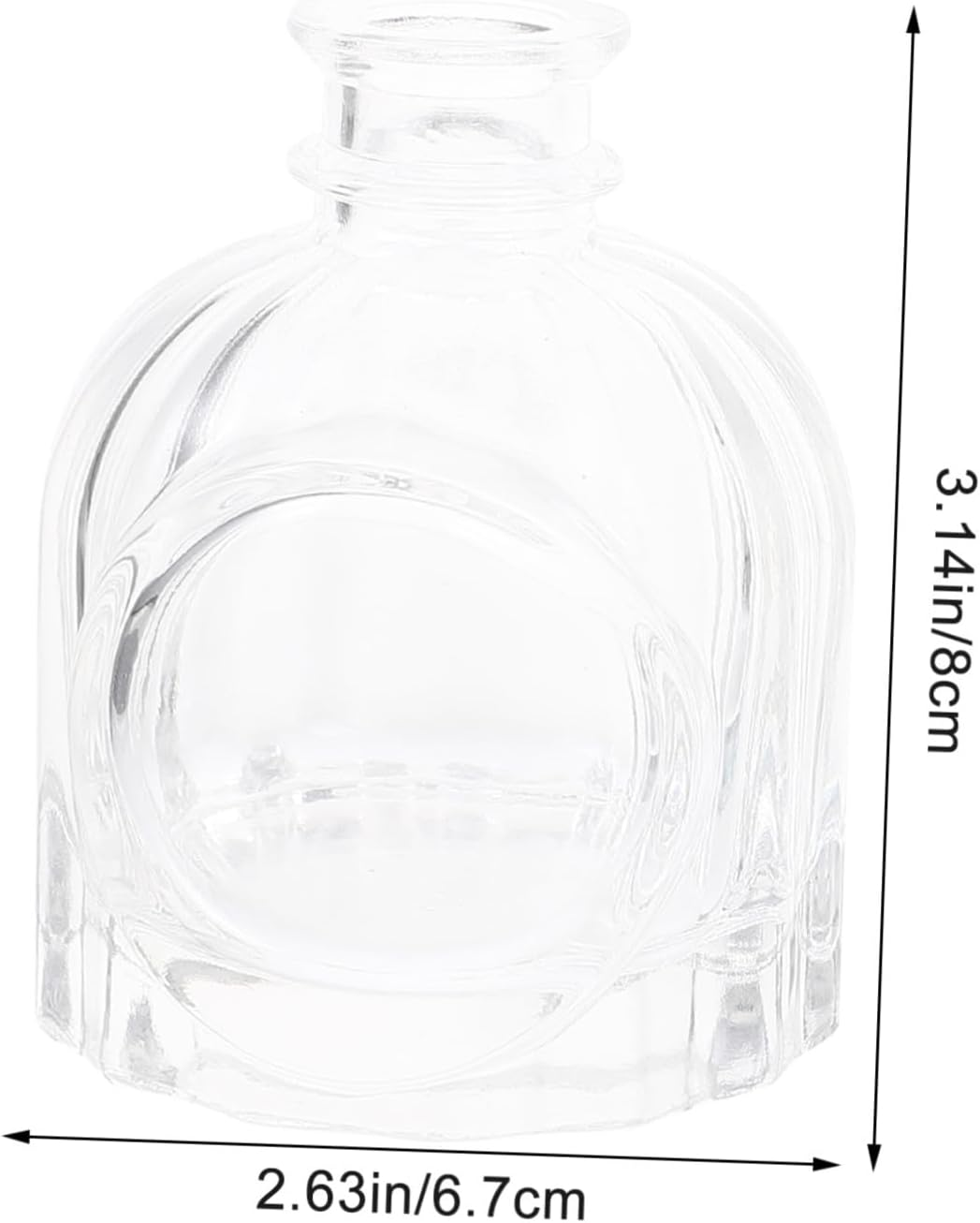 Fragrance Storage Container Dispenser Jars 100Ml Glass Aromatherapy Diffuser Bottles for Home Office 4Pcs Set image number 1