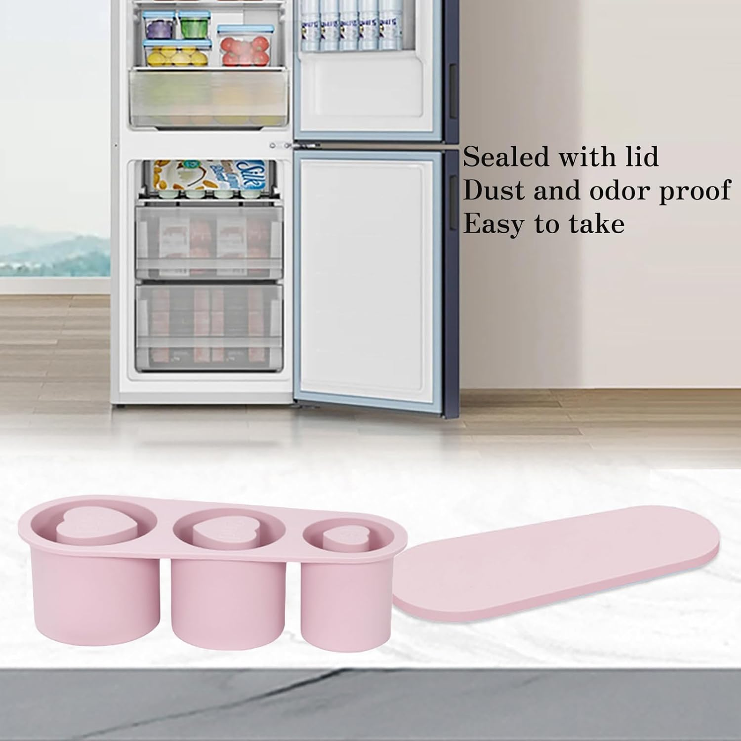 Ice Cube Tray for Stanley Cup, Silicone Ice Cube Trays, Ice Cube Moulds, Ice Molds Silicone, Ice Cube Maker, Ice Trays for Freezer Containers, Prefect for Whiskey Juice Coffee, Easy Release image number 3