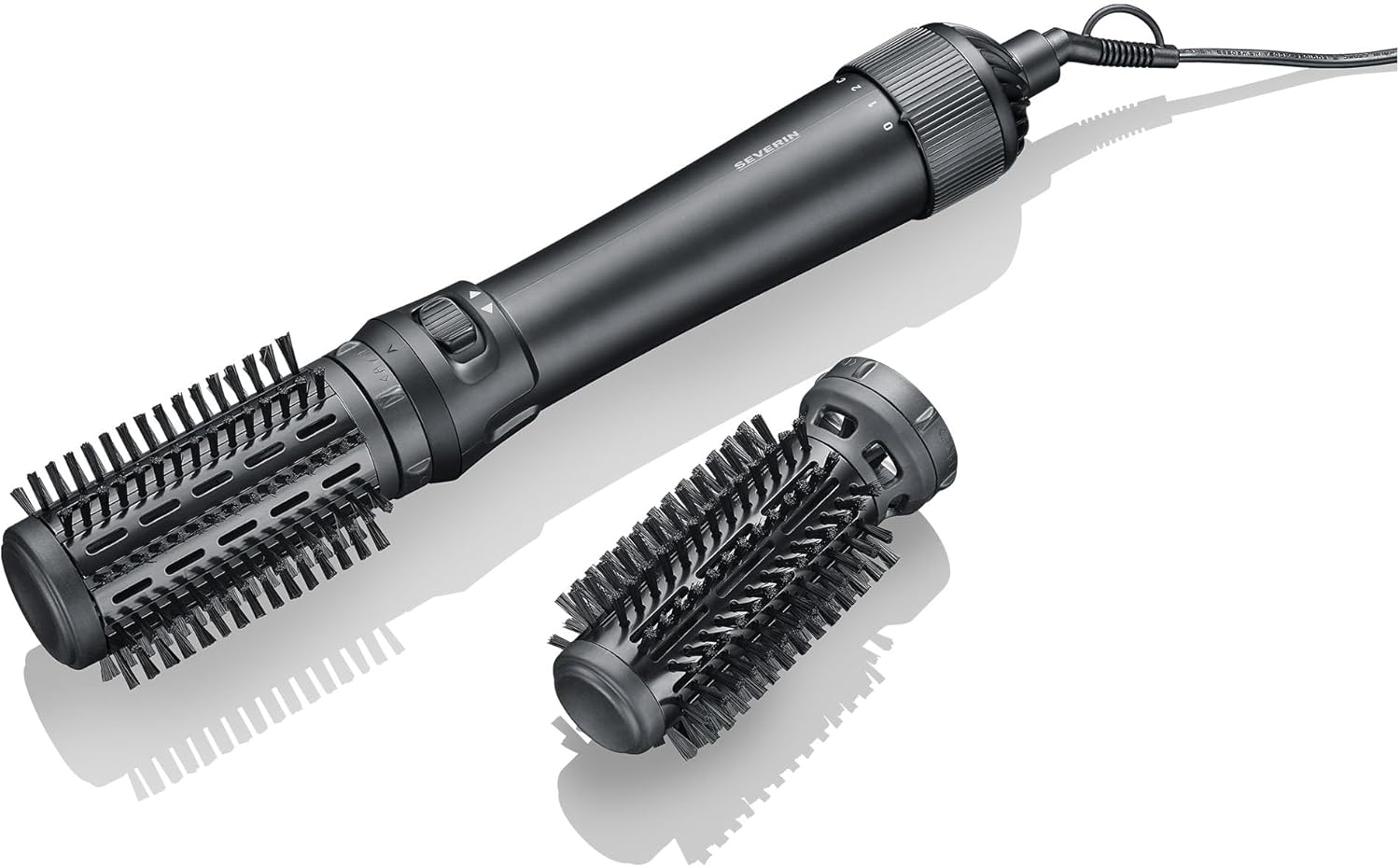 SEVERIN Rotating Blower Brush with 360 Degree Swivel Cable Electric Brush Ceramic Keratin Coating for Healthy and Shiny Hair 1000W Black WL 0241 image number 1