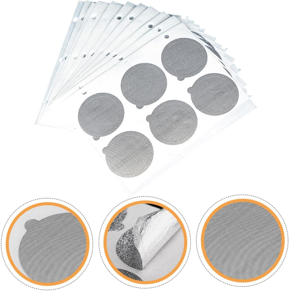 Ipetboom 120Pcs Espresso Capsule Cup Seal Stickers Aluminum Foil Coffee Seal Lids Compatible with Capsule Machines for Home and Cafe Use
