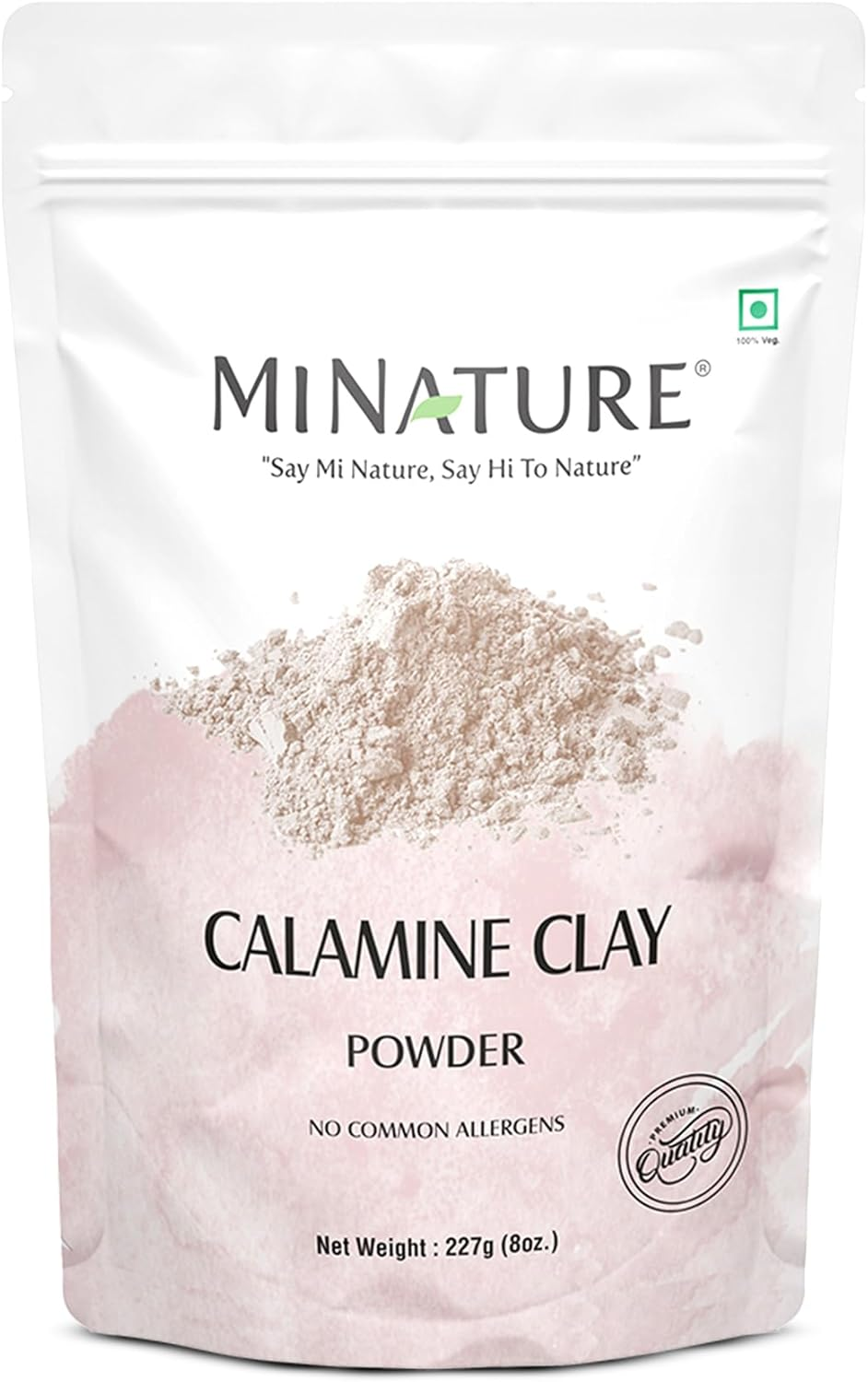 Minature Calamine Clay Powder, 227G(8 Oz) Resealable Pouch| Pure Natural Facial Cleansing Mask| DIY for Scrubs, Bath Bombs & Face Mask