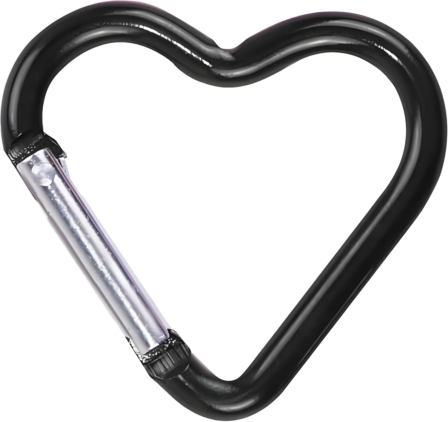 Carabiner Clip, Heart Shaped Climbing Buckle, Aluminum Alloy Heavy Duty Keyring Hook for Camping Fishing Hiking Traveling Aluminum Key Chain Clip Accessories
