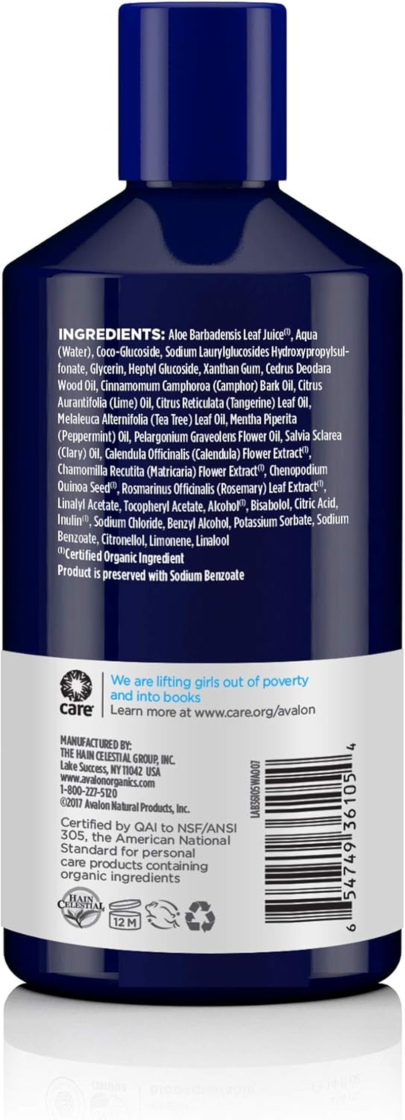 Avalon Organics Scalp Normalizing Therapy Tea Tree Mint Shampoo, 14 Ounce image number 5