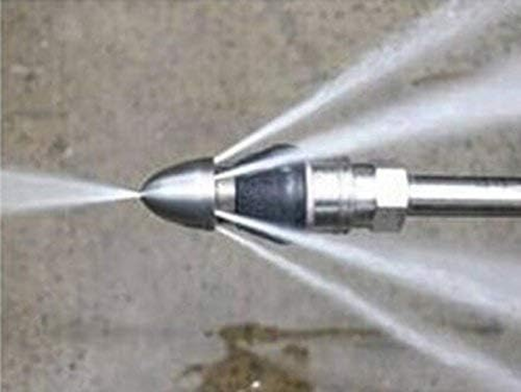 2Pack Pressure Washer Sewer Jetter Nozzle,Durable Sewer Jet Nozzle,Drain Cleaning Water Jetter,5000 PSI, 3/8 Inch Quick Release Plug (3/8 Inch- 2Pack) image number 1