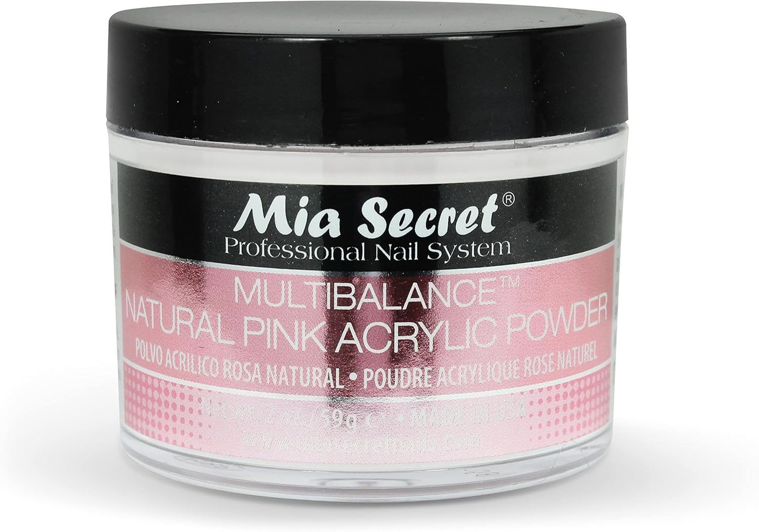 Mia Secret Multibalance Natural Pink Acrylic Nail Powder 1Oz