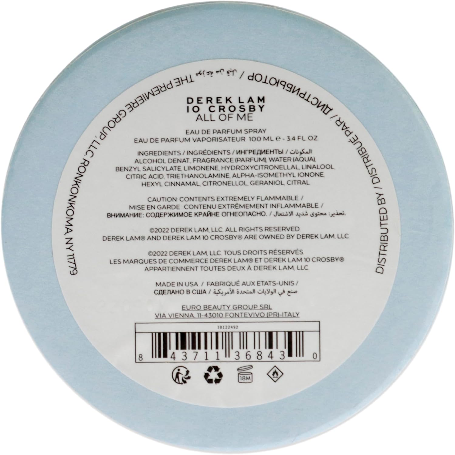 Derek Lam All of Me for Women 3.4 Oz EDP Spray