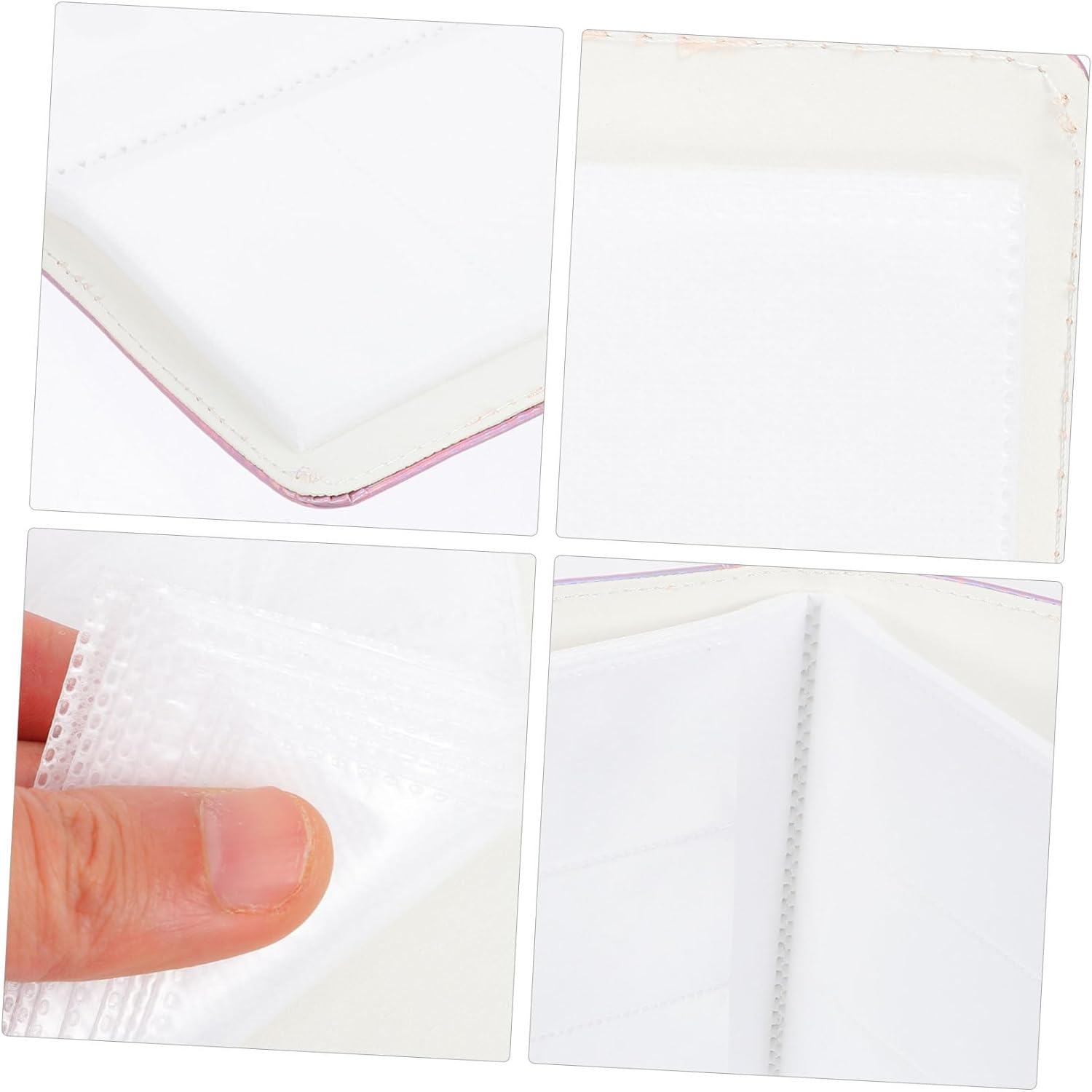 Compact Picture Album with PU Cover Portable Photo Album Book for Preserving Postcards and Memories Christmas and Birthday Present image number 3