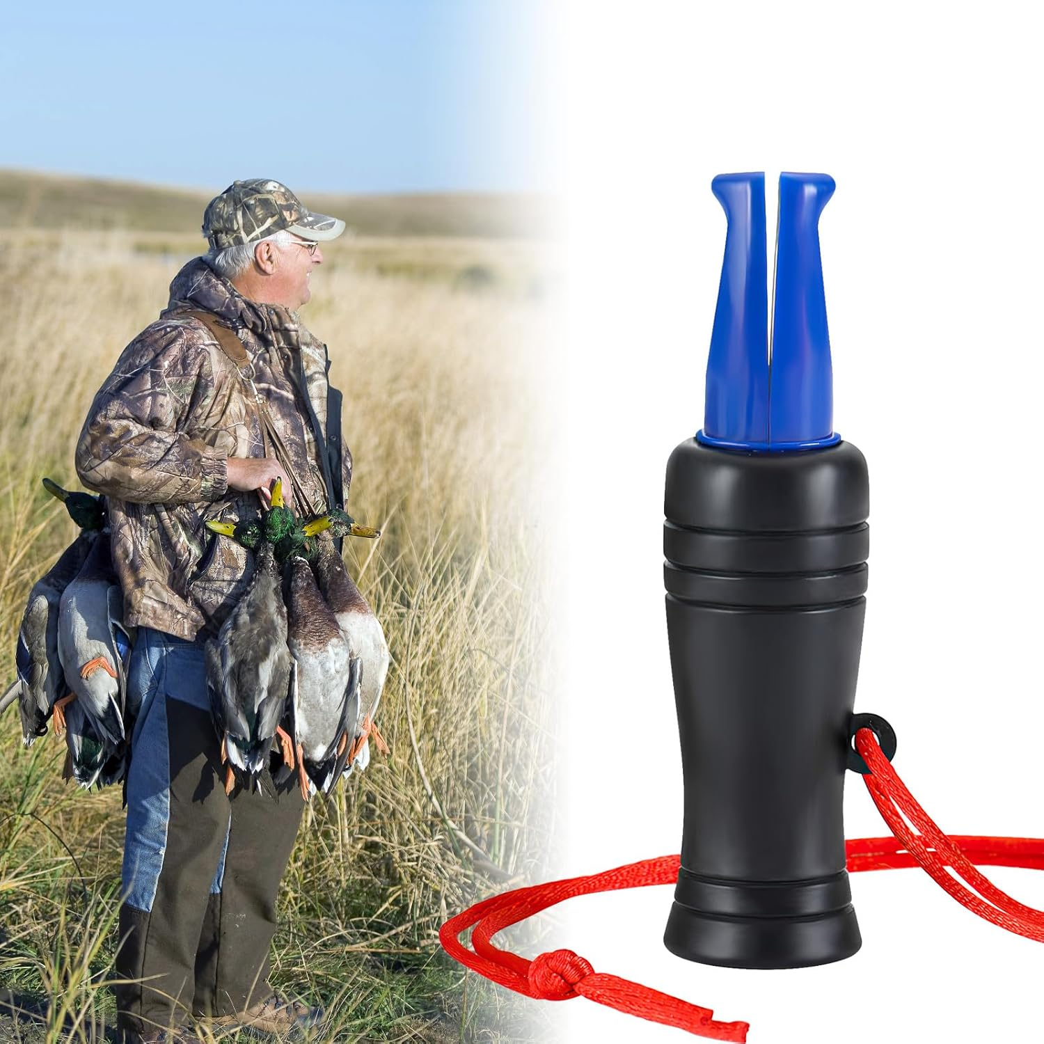 Duck Decoys Whistle,Duck Hunting Call,Bird Whistle,Decoys with Realistic Sound,Duck Call for Hunting Hunter Whistle,Duck Calls & Lures,Hunting Accessory for Outdoor Enthusiasts,Hunting Gear image number 6