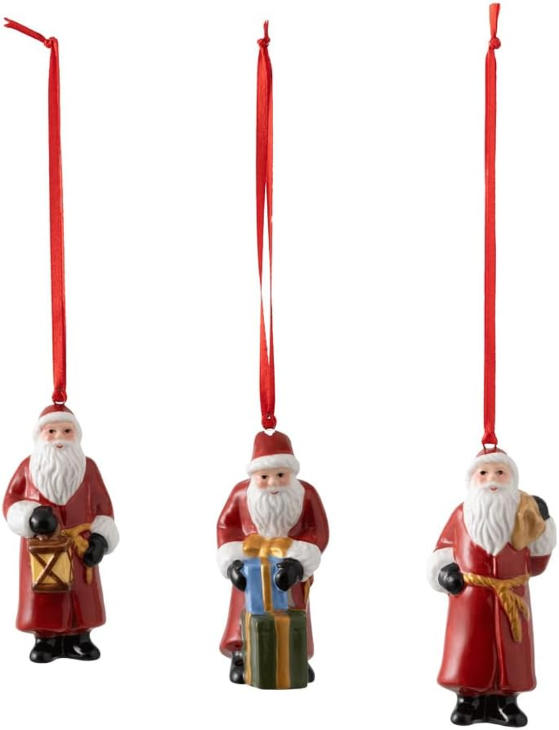 Villeroy & Boch Nostalgic Ornaments Santa Claus 3 Pieces Set