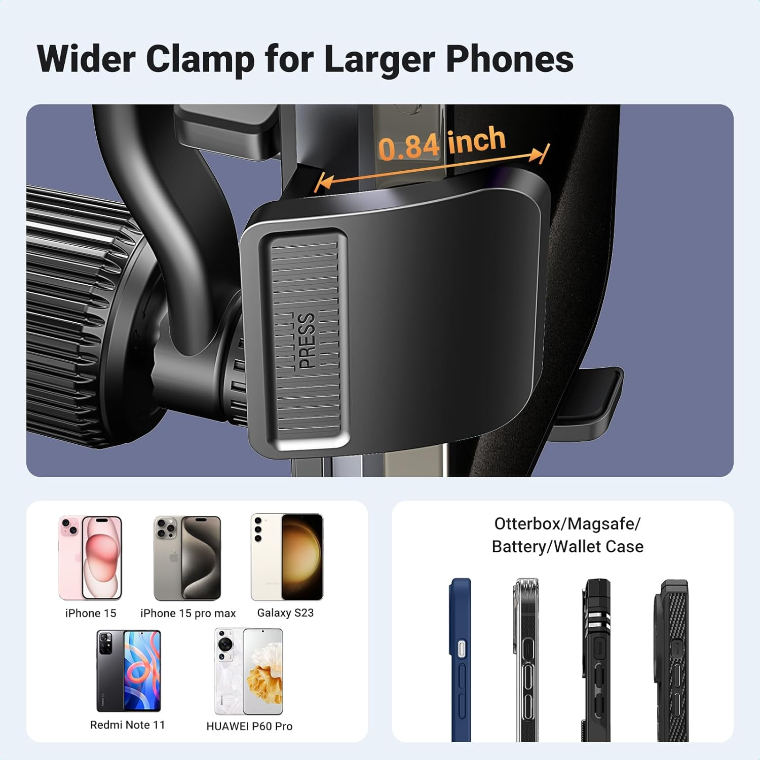 UGREEN Car Phone Holder Air Vent Mount, 360&deg; Swing Arm, Best Viewing Angle Cradle, Compatible with Iphone 16 Pro Max, Galaxy S24 Ultra, Etc. image number 2