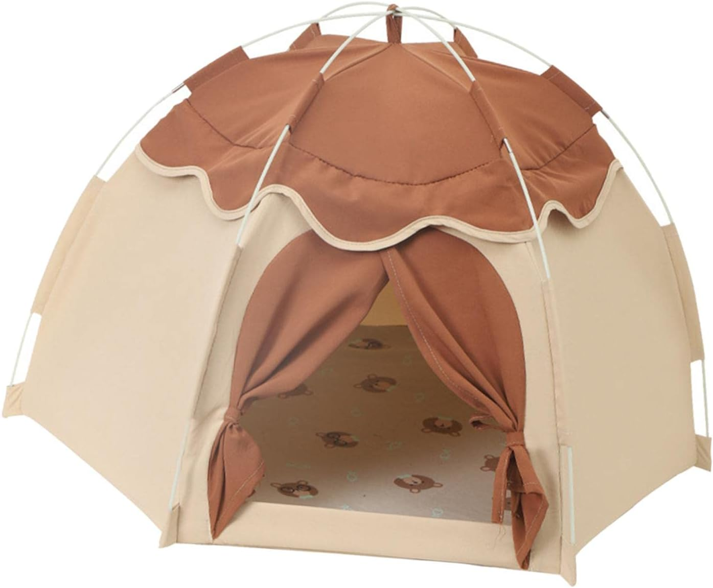 Pet Tent Cat Tents for Indoor Cats with Cushion Nest Comfortable Cat House Bed Cat Bed Cave for Small Animals Rabbits Kitten Puppy Camping image number 3