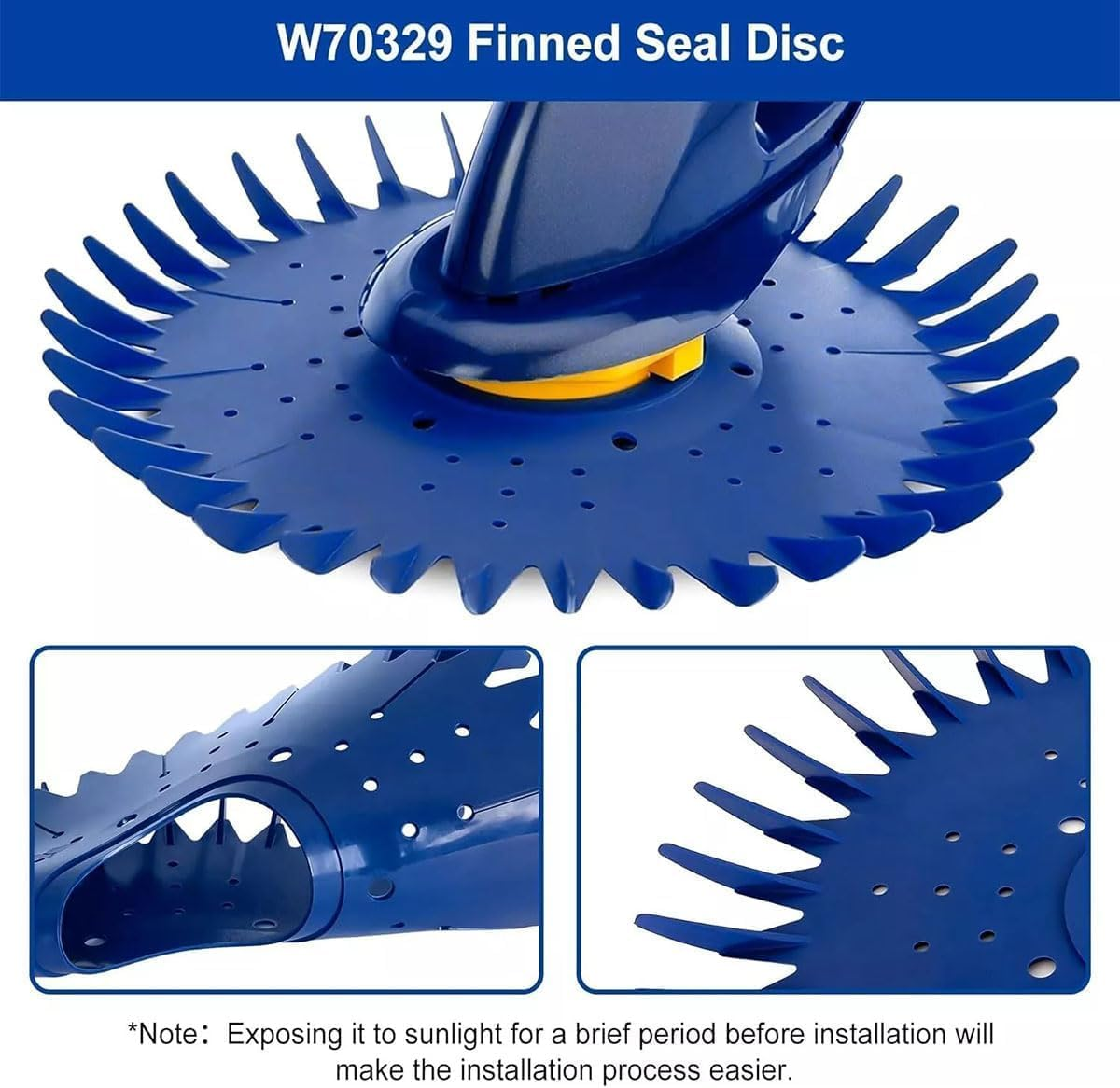 4 Pieces Pool Cleaner Replacements Including W70329 Pool Cleaner Finned Seal W69698 Pool Cleaner Diaphragm and W70327 Foot Pad Compatible with G2, G3, G4 Replace W69721 W72855 image number 3