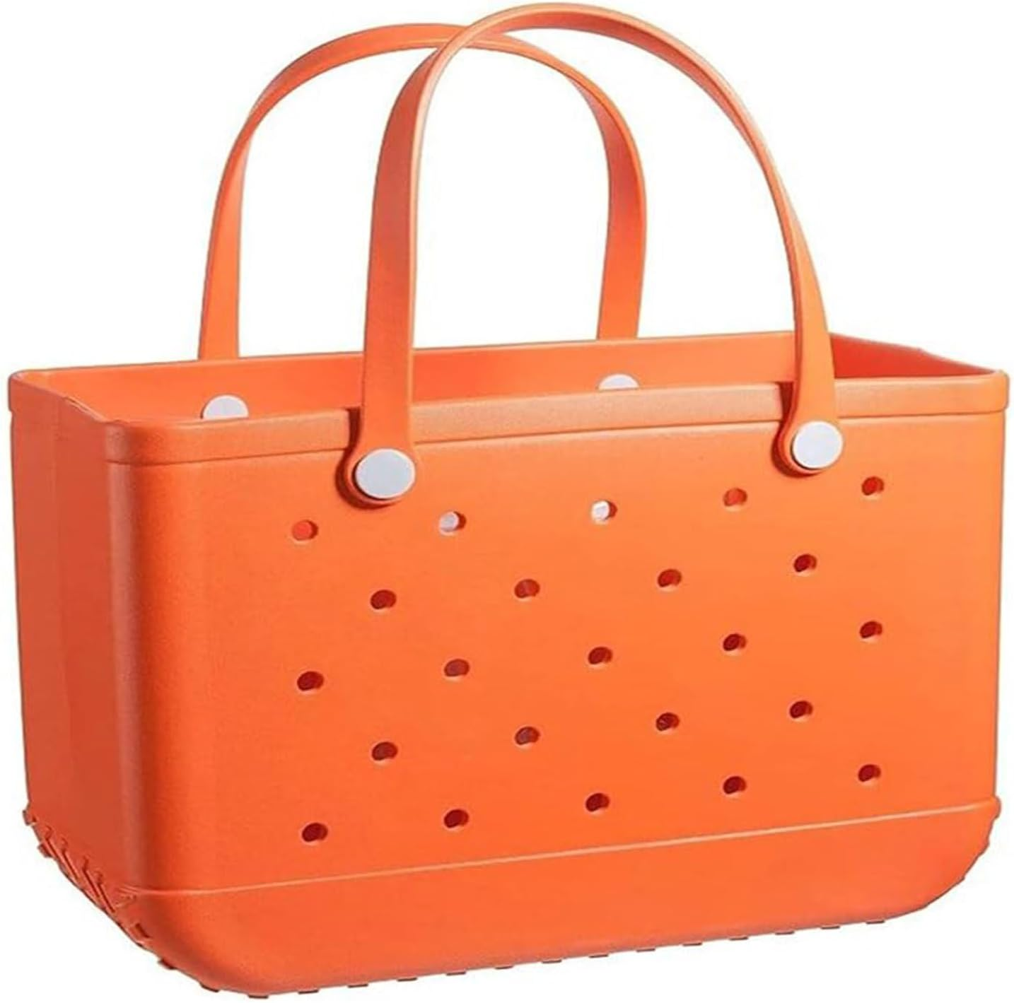 Women Outdoor Rubber Tote Bag,Sports Washable Rubber Tote Bag with Holes | Women'S Portable Travel for Beach Sports Swimming Pool