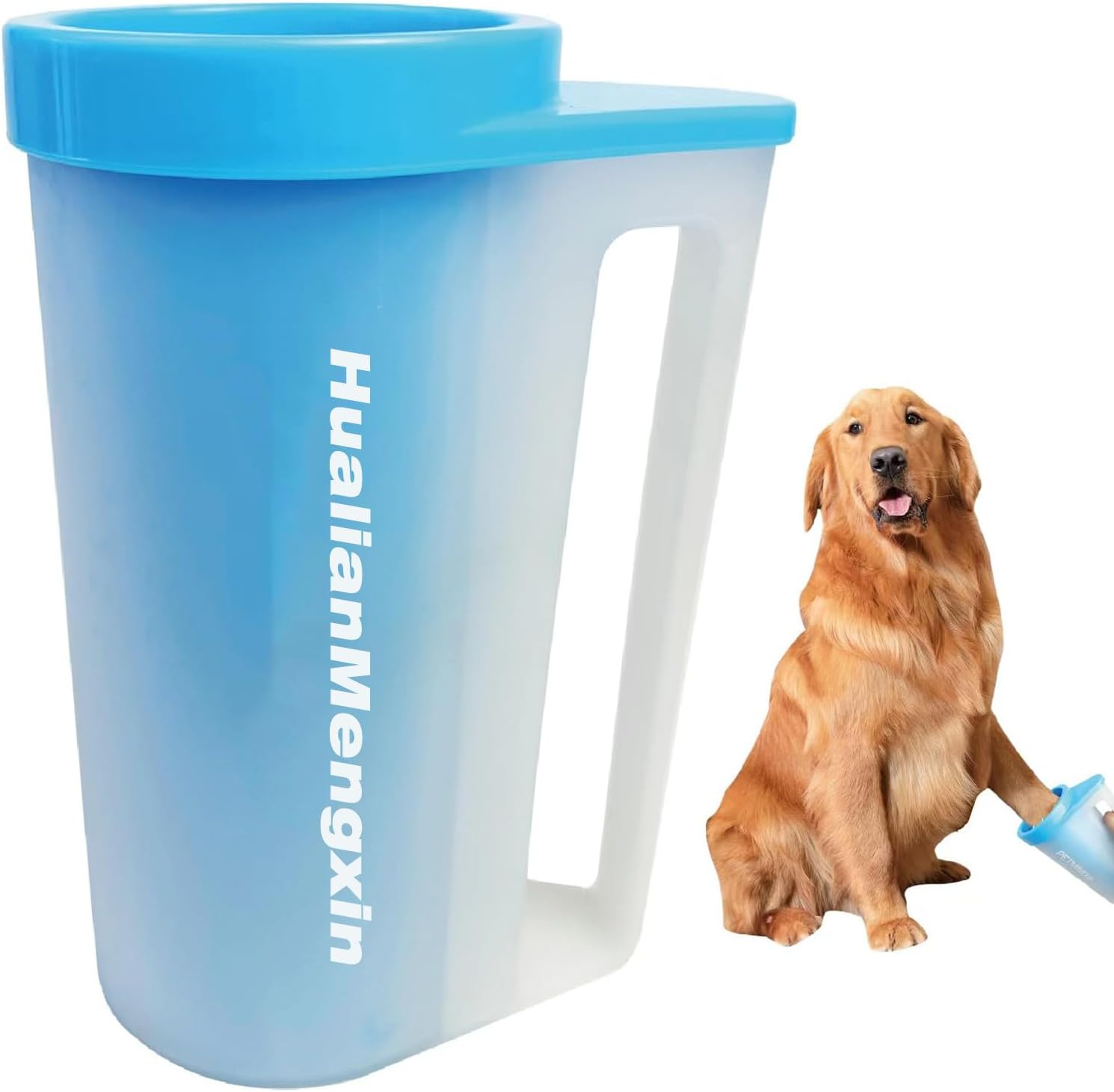 Dog Paw Cleaner for Dogs,Dog Paw Washer with Handle,Portable Pet Paw Cleaner, Pure Vie Dog Paw Cleaner，Medium Sized, Blue image number 1