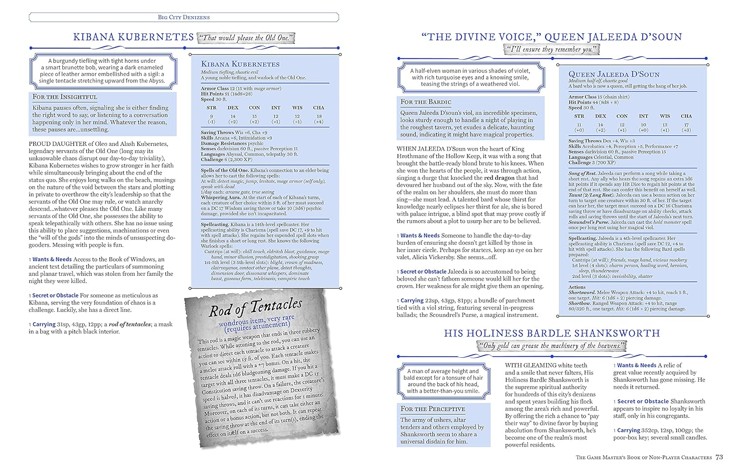 The Game Master'S Book of Non-Player Characters: 500+ Unique Villains, Heroes, Helpers, Sages, Shopkeepers, Bartenders and More for 5Th Edition RPG Adventures image number 5