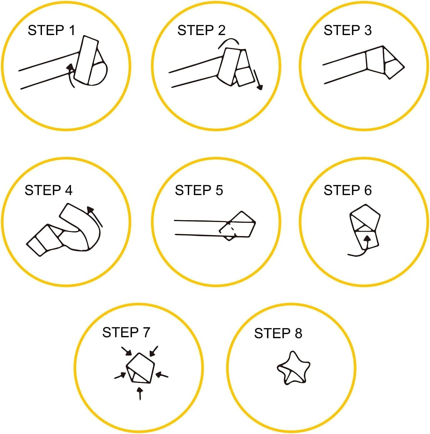 1620 Sheets Space Origami Stars Paper, 8 Different Designs of Beautiful Outer Space Sky Origami Lucky Star Paper Folding Strips for DIY Handmade Crafts image number 3