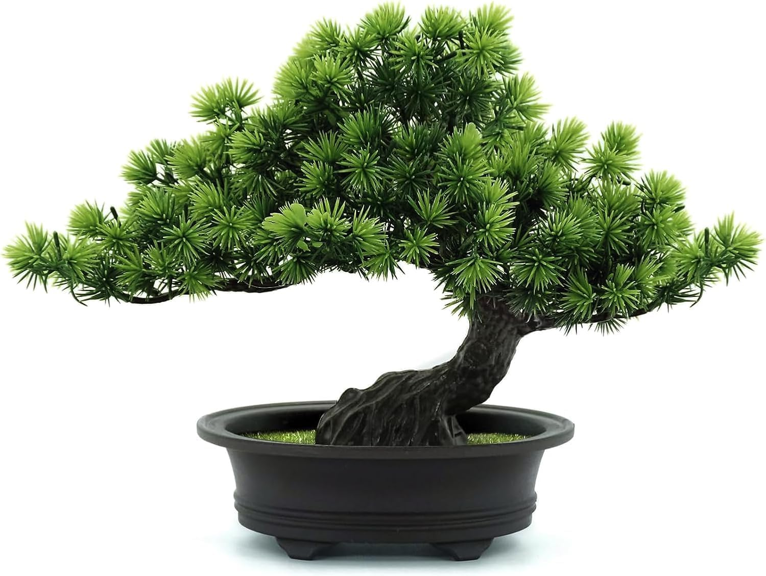 Artificial Plants Greenery Bonsai, Room Decor Fake Bonsai Tree for Home Decor Indoor Bookshelf Office Desk Bathroom Farmhouse Decor, Tall 9.5" image number 3