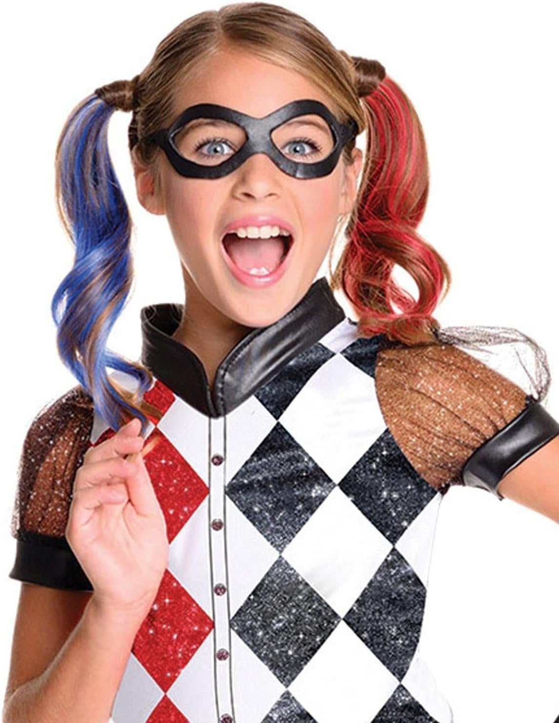 Harley Quinn Deluxe Costume for Kids - DC Super Hero Girls - Medium (6-8 Yrs)