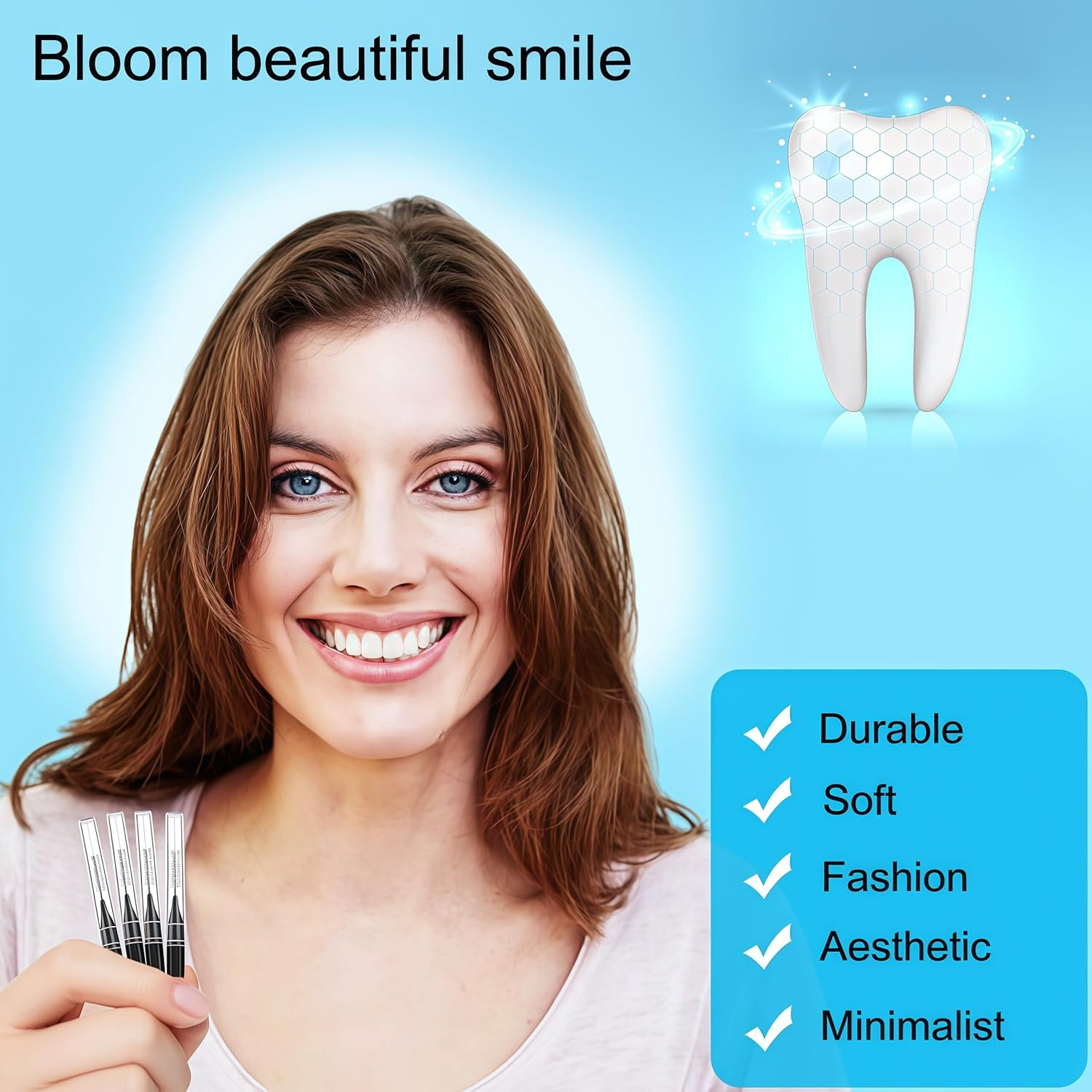 Interdental Brushes 120 Pieces, Braces Brush Cleaner Orthodontic Flossers Toothpicks Floss Picks for Braces Kit for Teeth Cleaning Tools Spiral Dental Brush Head for Efficient Oral Care (Black)