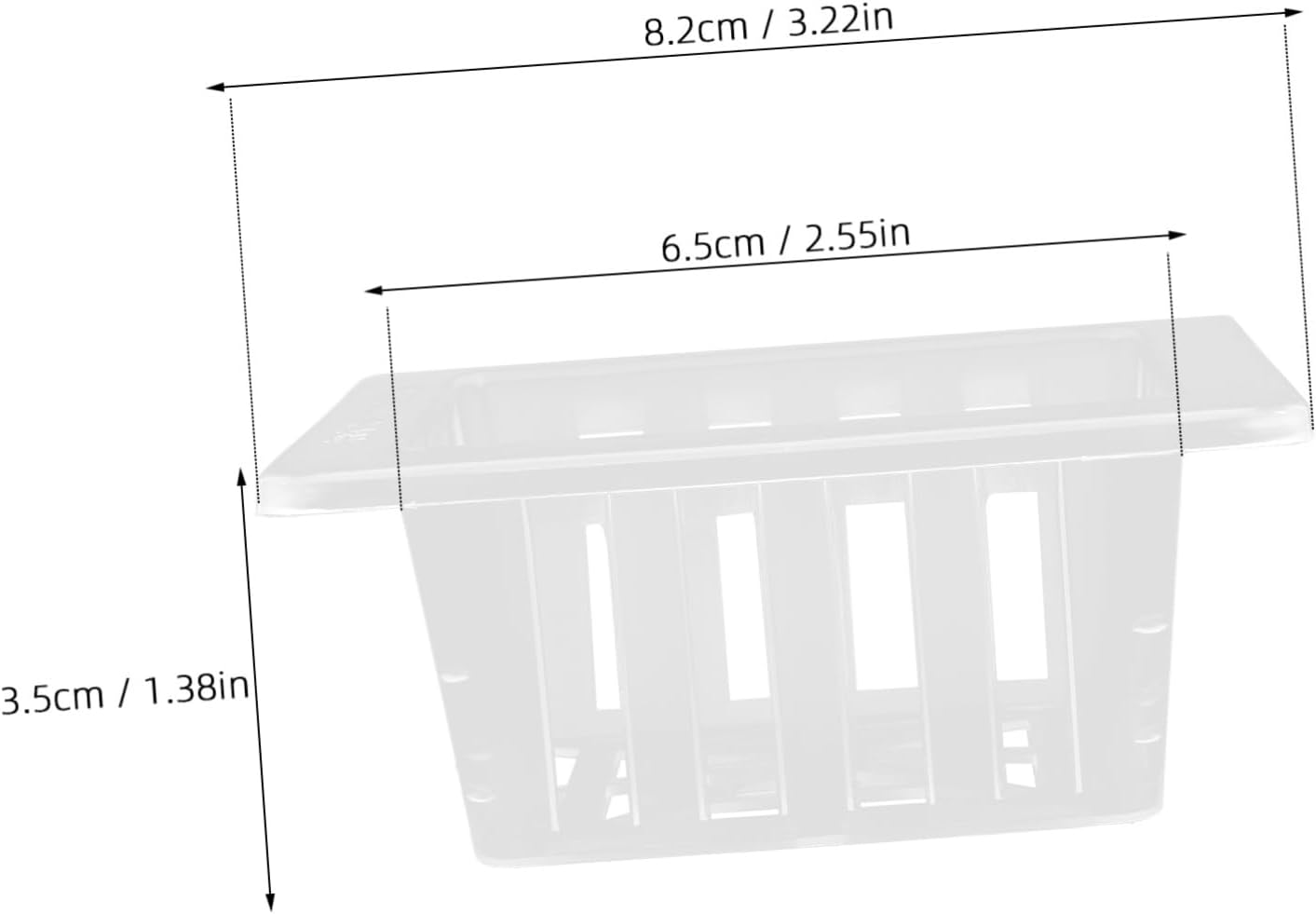 Parliky 20Pcs Square Plastic Mesh Root Baskets for Hydroponic Flower Pots for Plant Propagation and Soilless Gardening image number 3
