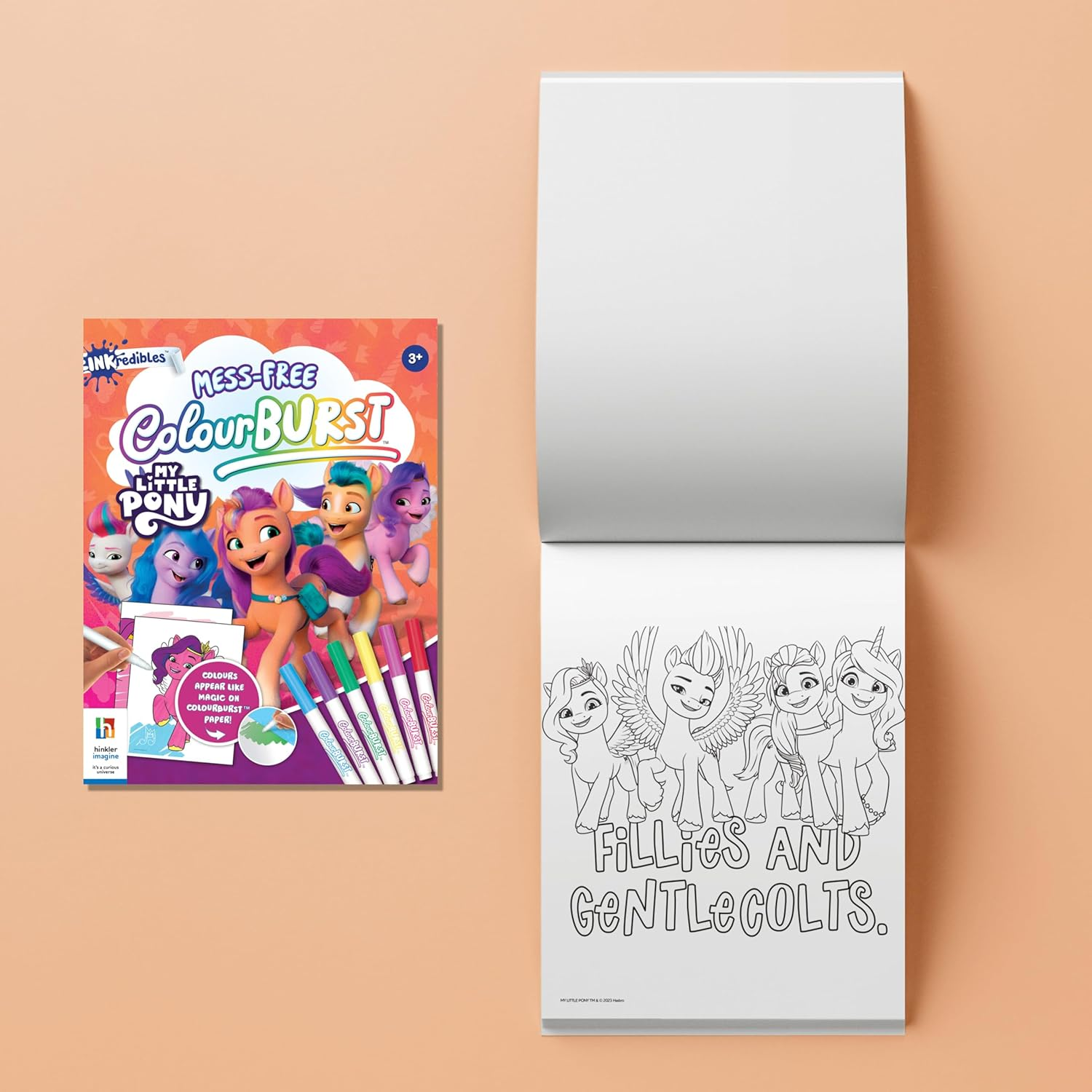 Inkredibles Activity Kit My Little Pony - 56 Pages of Colouring Fun with Magic Ink, Colour Burst, Stickers, and Mess-Free Technology image number 6