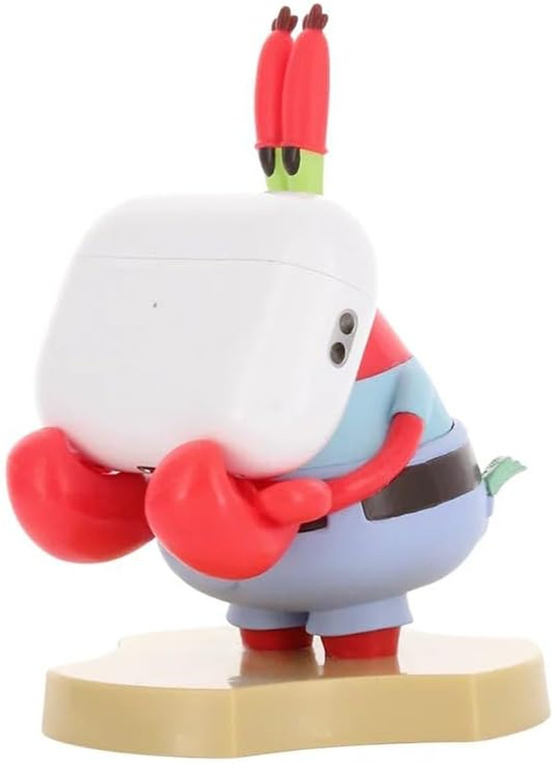 Mini Cable Guys - Spongebob: Mr Krabs Collectible Figurine Accessories & Tech Holder/Stand (Iphone, Samsung, Air Pods, Earbuds) image number 1